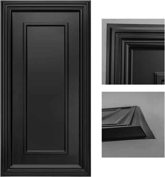 Art3d Drop Ceiling Tiles, 24x48in. Black (24-Pack)