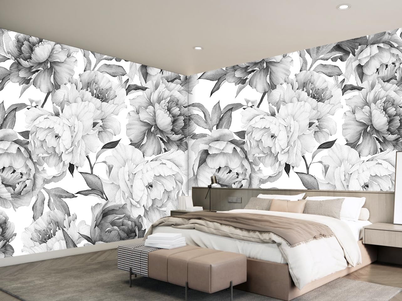 Vintage Forest Wallpaper Nature Wall Mural Wallpaper for Bedroom Living Room (Not Peel n' Stick)