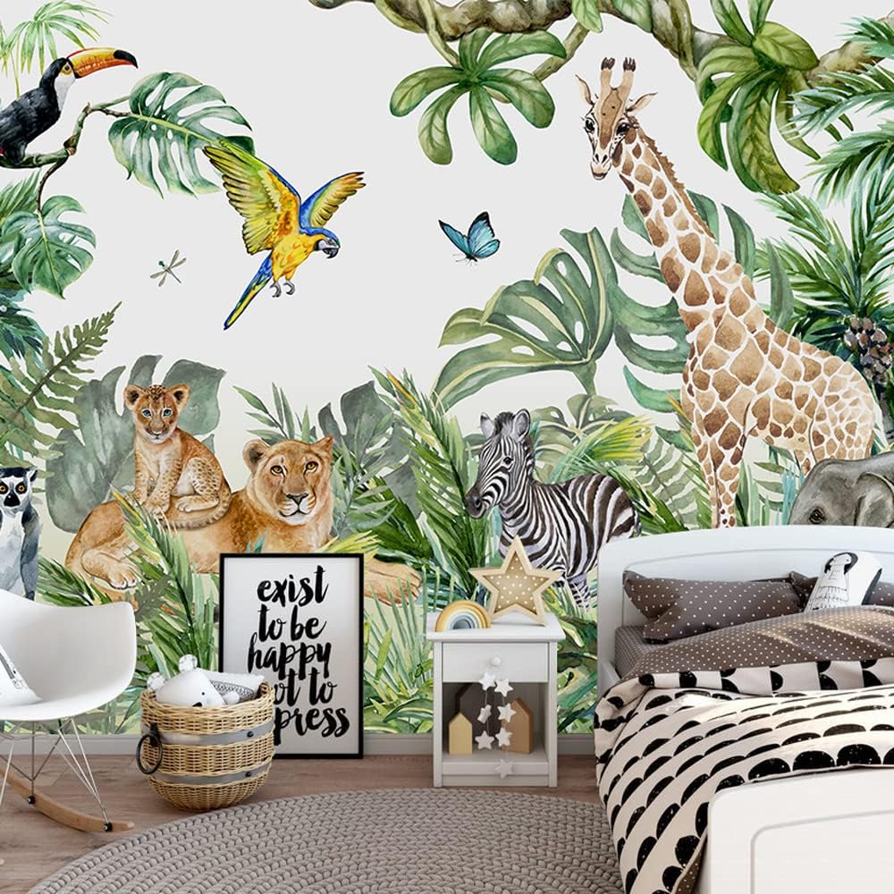 Vintage Forest Wallpaper Nature Wall Mural Wallpaper for Bedroom Living Room (Not Peel n' Stick)