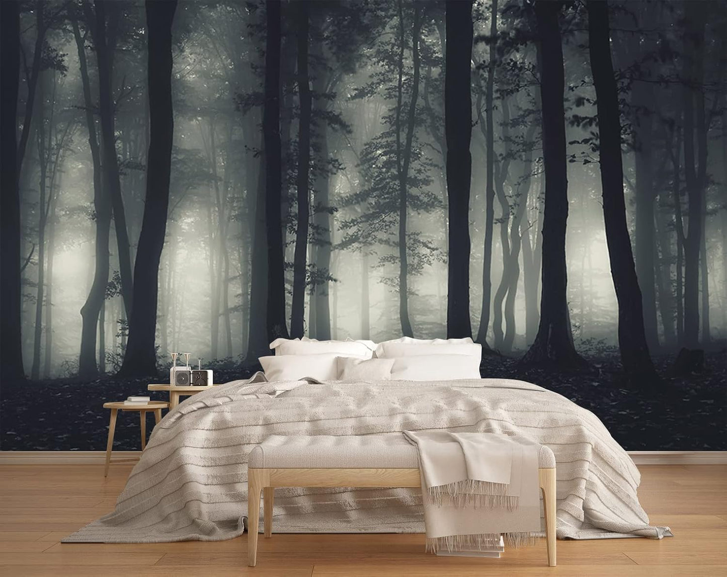 Vintage Forest Wallpaper Nature Wall Mural Wallpaper for Bedroom Living Room (Not Peel n' Stick)