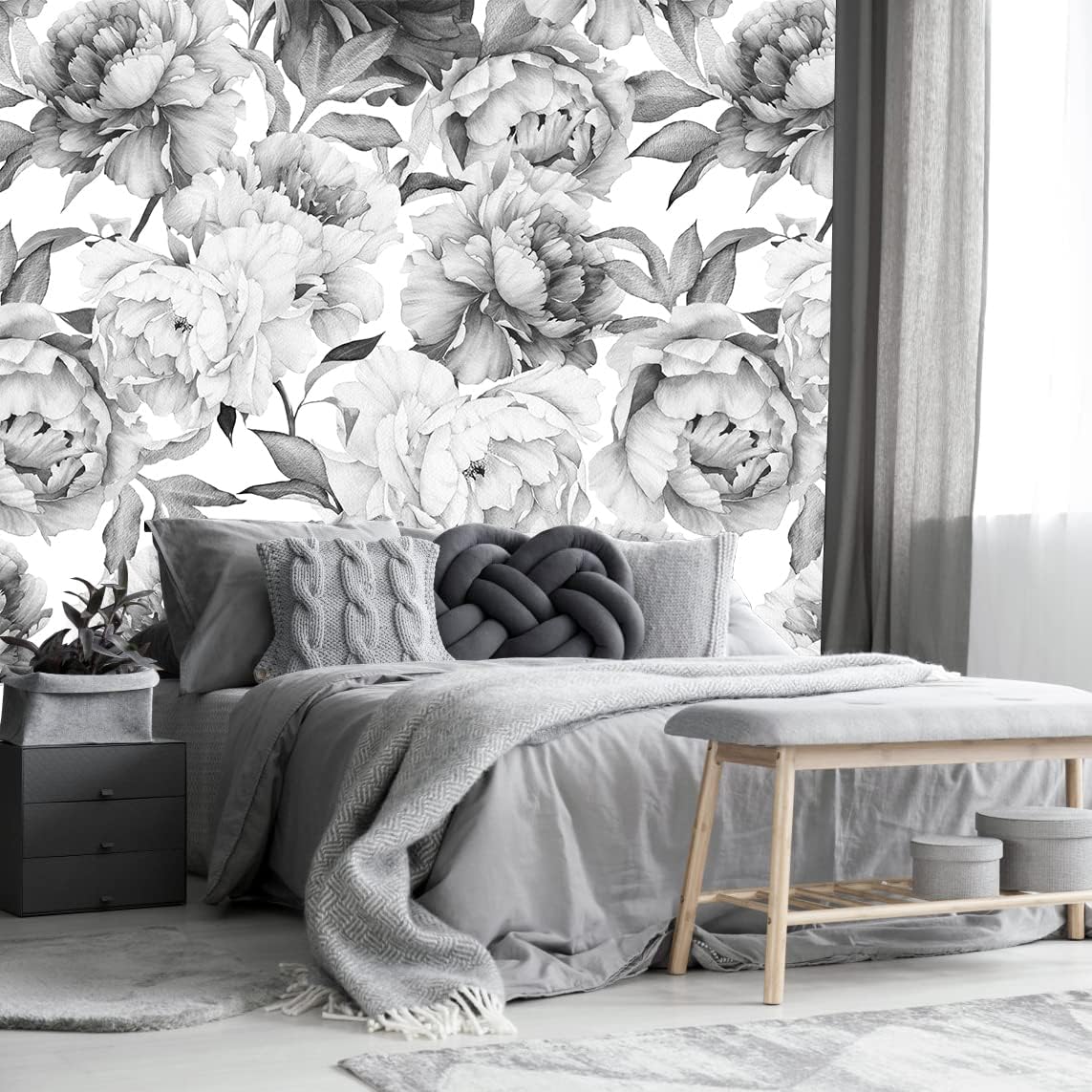 Vintage Forest Wallpaper Nature Wall Mural Wallpaper for Bedroom Living Room (Not Peel n' Stick)