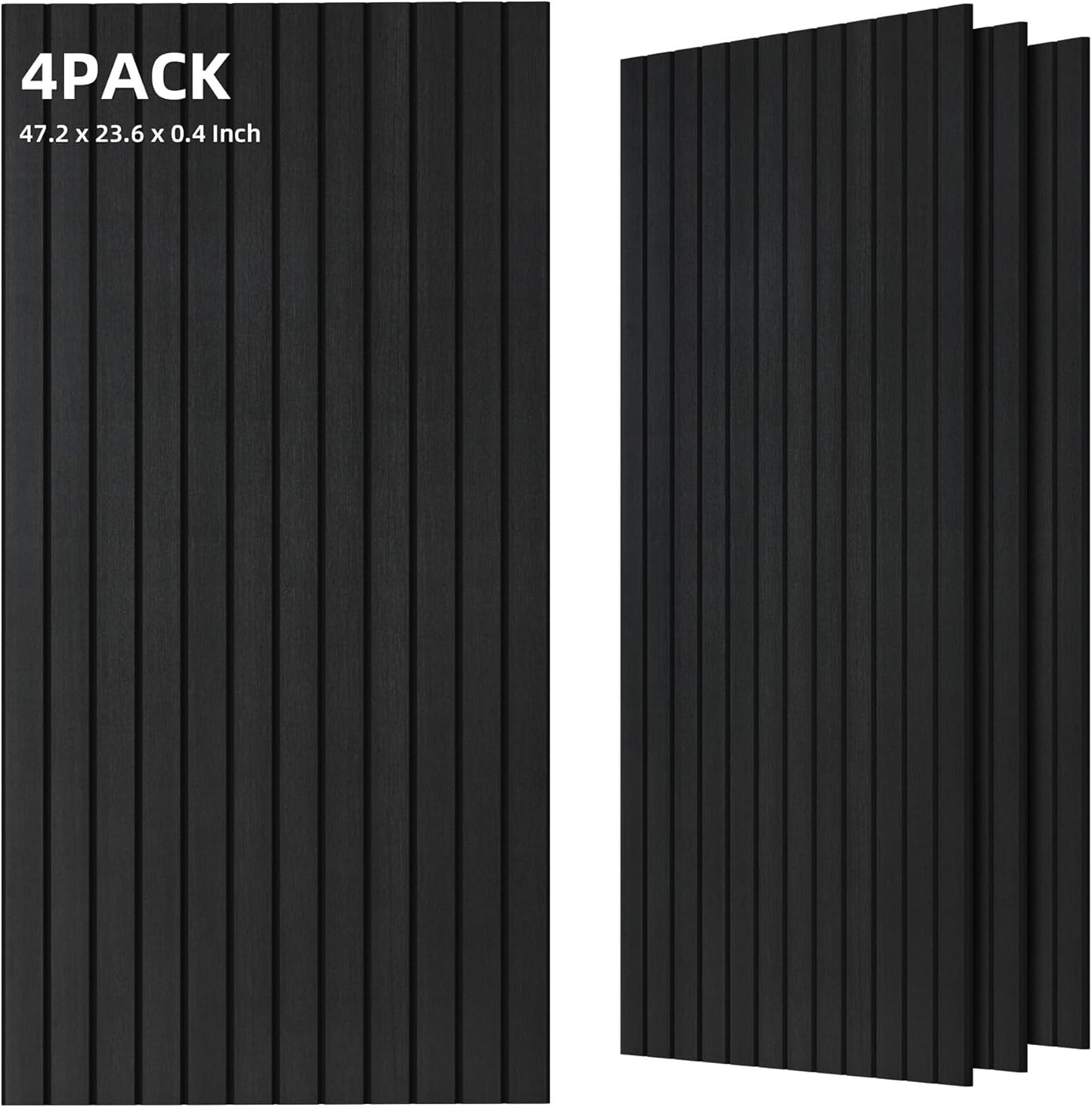 TO-TH 10 Pack Wall Tiles, 47.2” x 23.6” Sound Proof Panels for Walls, Art Wall Panels for Echo Absorption,Acoustical Barrier of Wood-Look Polyester Fiber for Home Office & Studio