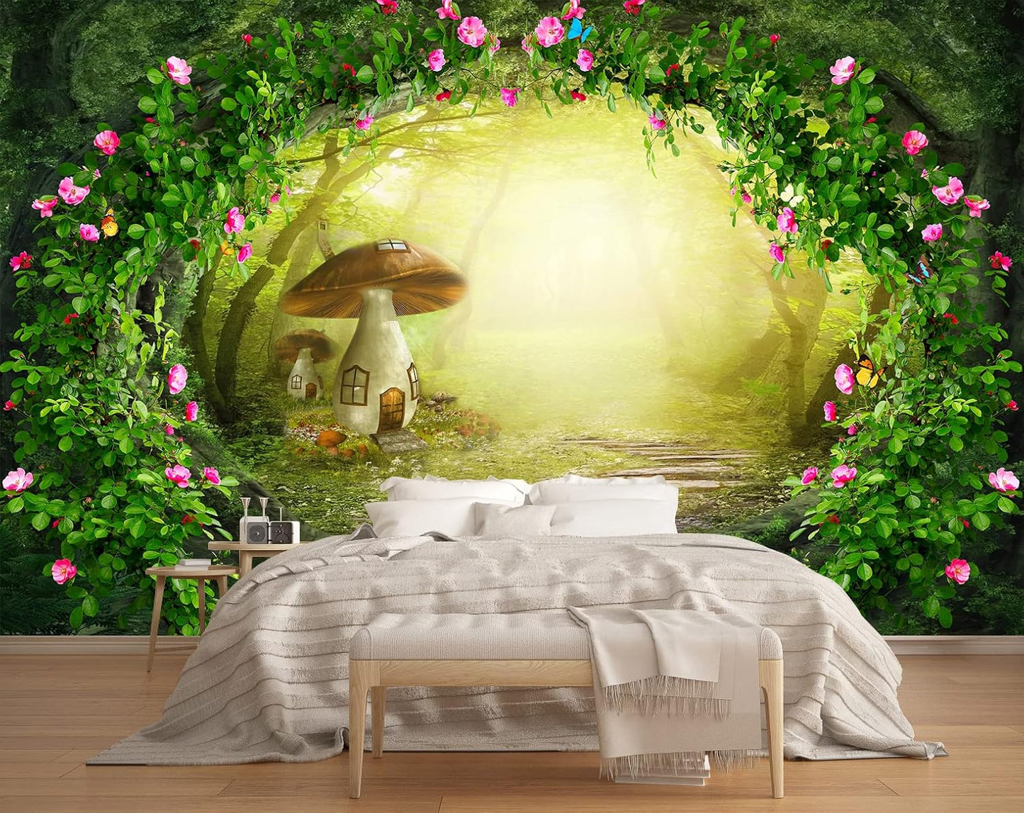 Vintage Forest Wallpaper Nature Wall Mural Wallpaper for Bedroom Living Room (Not Peel n' Stick)