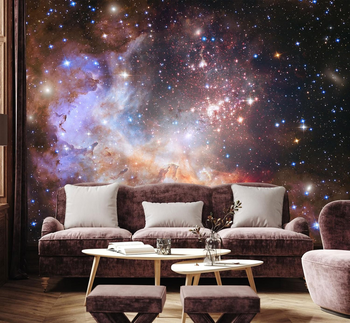 Vintage Forest Wallpaper Nature Wall Mural Wallpaper for Bedroom Living Room (Not Peel n' Stick)