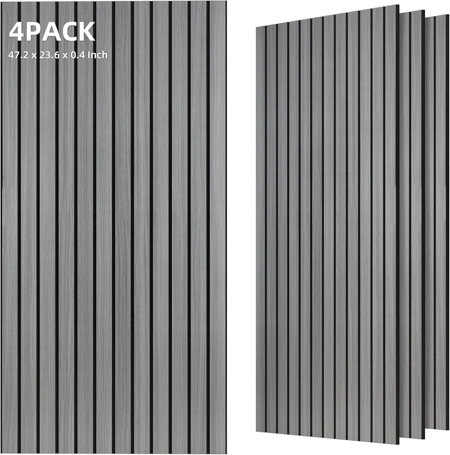 TO-TH 10 Pack Wall Tiles, 47.2” x 23.6” Sound Proof Panels for Walls, Art Wall Panels for Echo Absorption,Acoustical Barrier of Wood-Look Polyester Fiber for Home Office & Studio