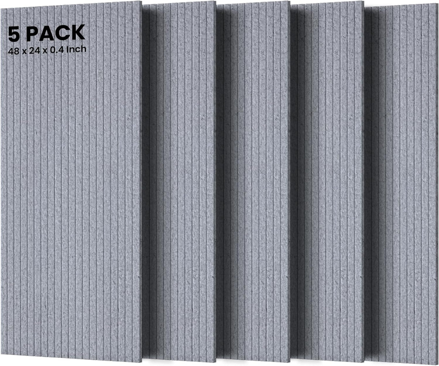 TO-TH 10 Pack Wall Tiles, 47.2” x 23.6” Sound Proof Panels for Walls, Art Wall Panels for Echo Absorption,Acoustical Barrier of Wood-Look Polyester Fiber for Home Office & Studio