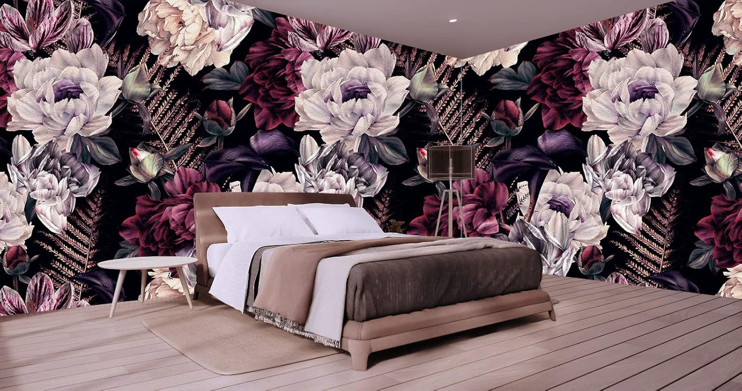 Vintage Forest Wallpaper Nature Wall Mural Wallpaper for Bedroom Living Room (Not Peel n' Stick)