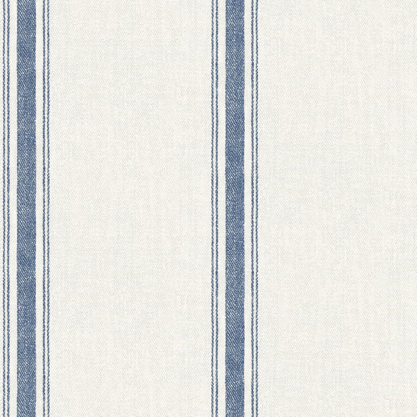 Chesapeake Blue Linette Fabric Stripe Wallpaper, 3115-12462