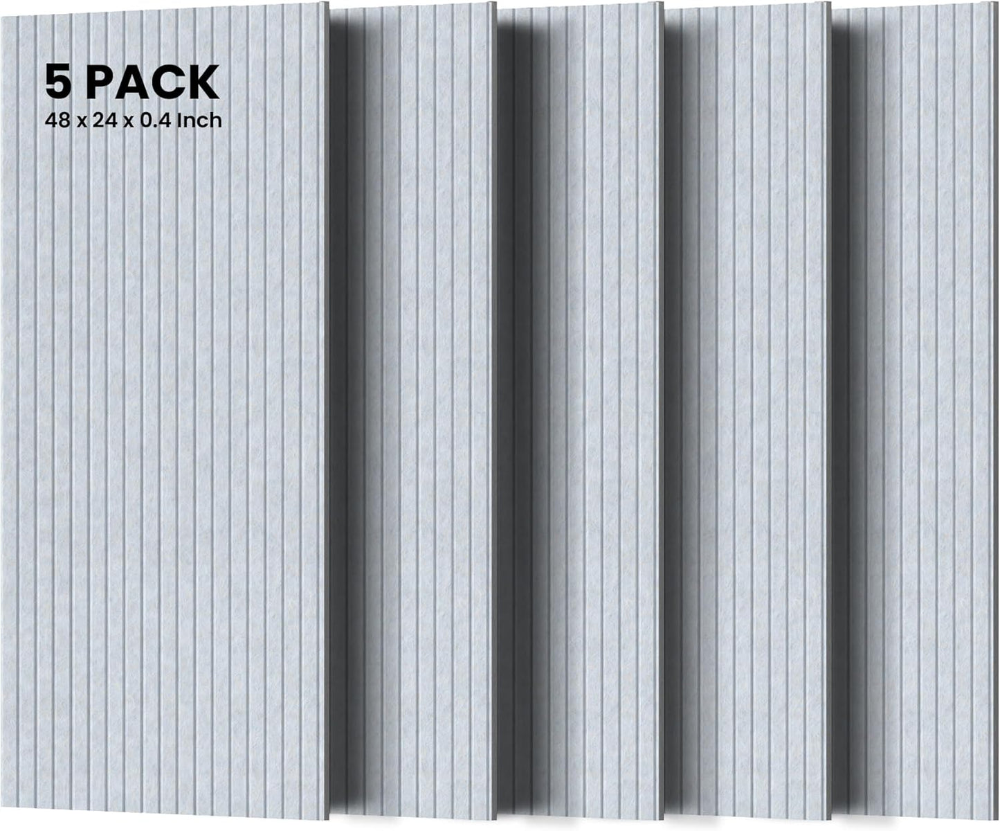 TO-TH 10 Pack Wall Tiles, 47.2” x 23.6” Sound Proof Panels for Walls, Art Wall Panels for Echo Absorption,Acoustical Barrier of Wood-Look Polyester Fiber for Home Office & Studio