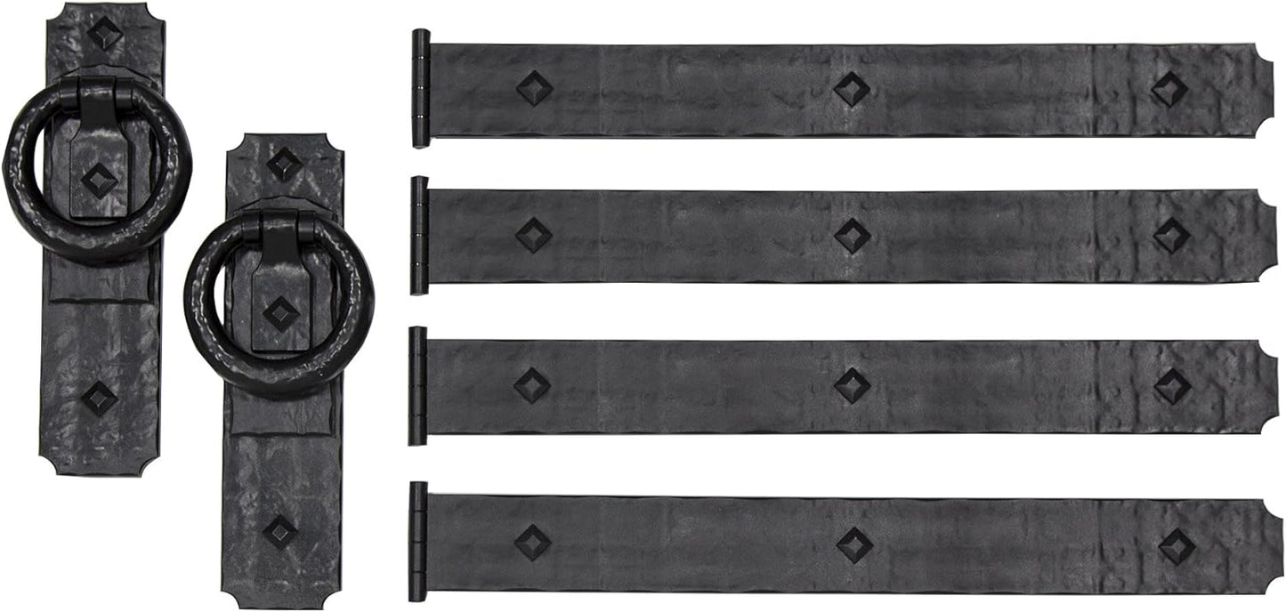 Rustic Rings Magnetic Garage Door Hardware (6 Piece)