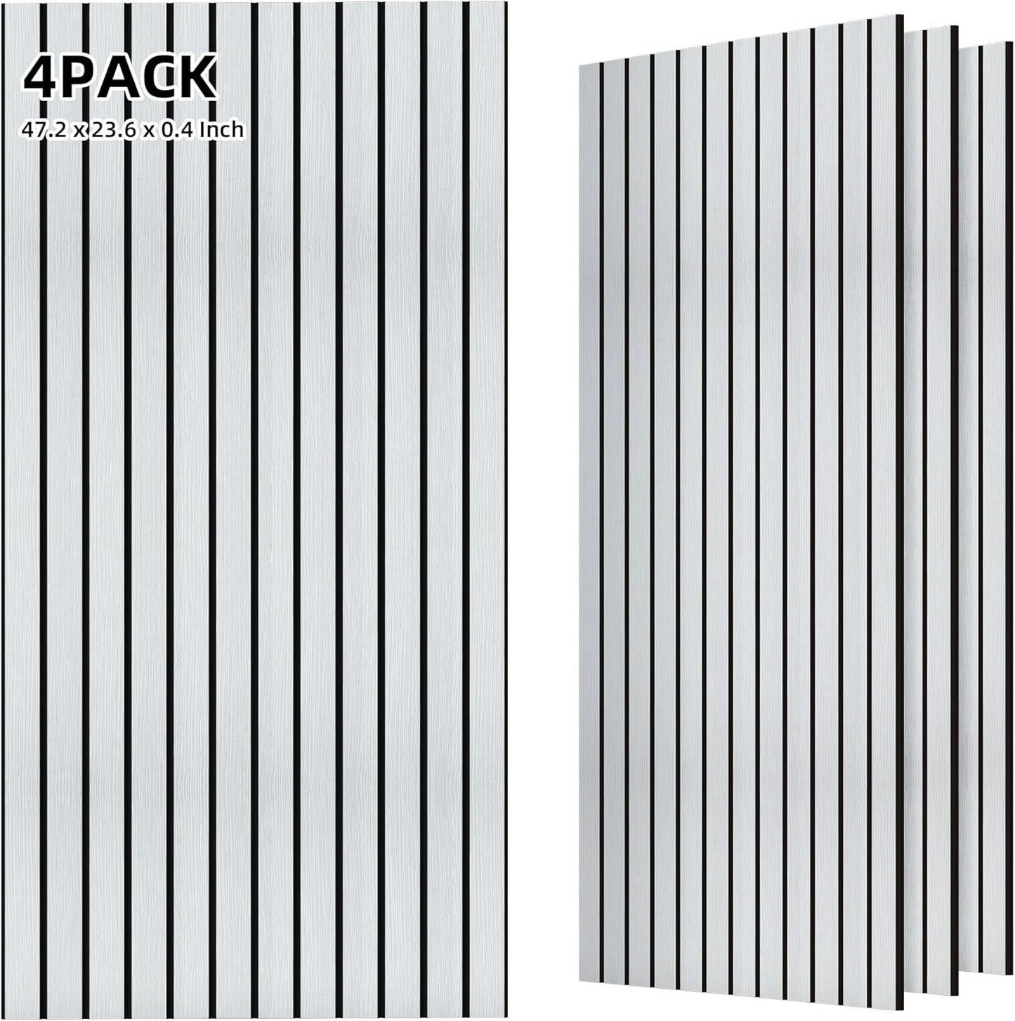 TO-TH 10 Pack Wall Tiles, 47.2” x 23.6” Sound Proof Panels for Walls, Art Wall Panels for Echo Absorption,Acoustical Barrier of Wood-Look Polyester Fiber for Home Office & Studio