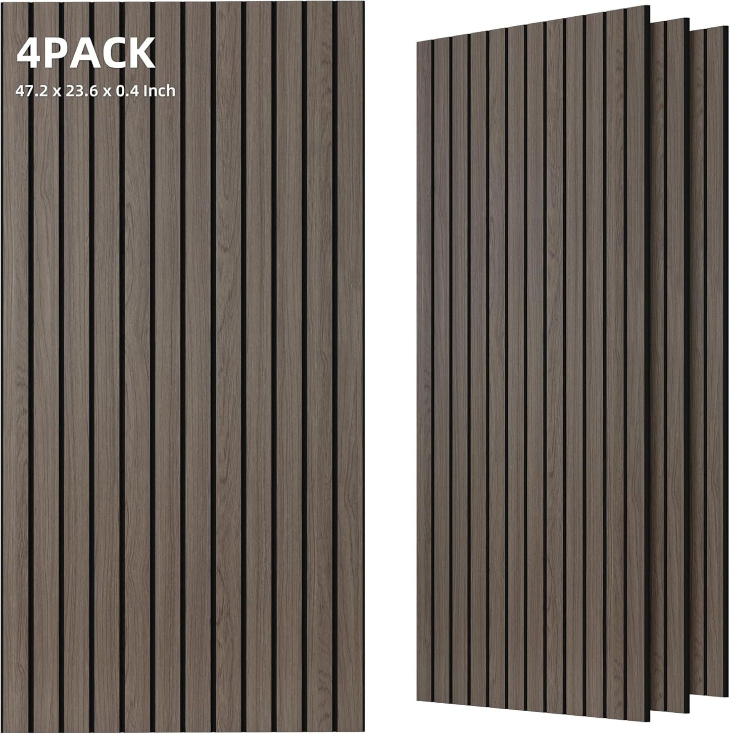 TO-TH 10 Pack Wall Tiles, 47.2” x 23.6” Sound Proof Panels for Walls, Art Wall Panels for Echo Absorption,Acoustical Barrier of Wood-Look Polyester Fiber for Home Office & Studio